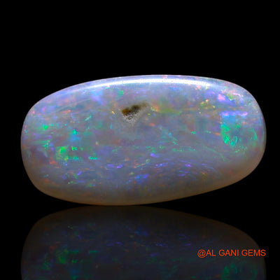 Natural Fire Opal Gemstone 2.00 Cts Loose Oval Cabochon From Australia 12x7x3 mm AG-717