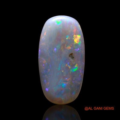 Natural Fire Opal Gemstone 2.00 Cts Loose Oval Cabochon From Australia 12x7x3 mm AG-717