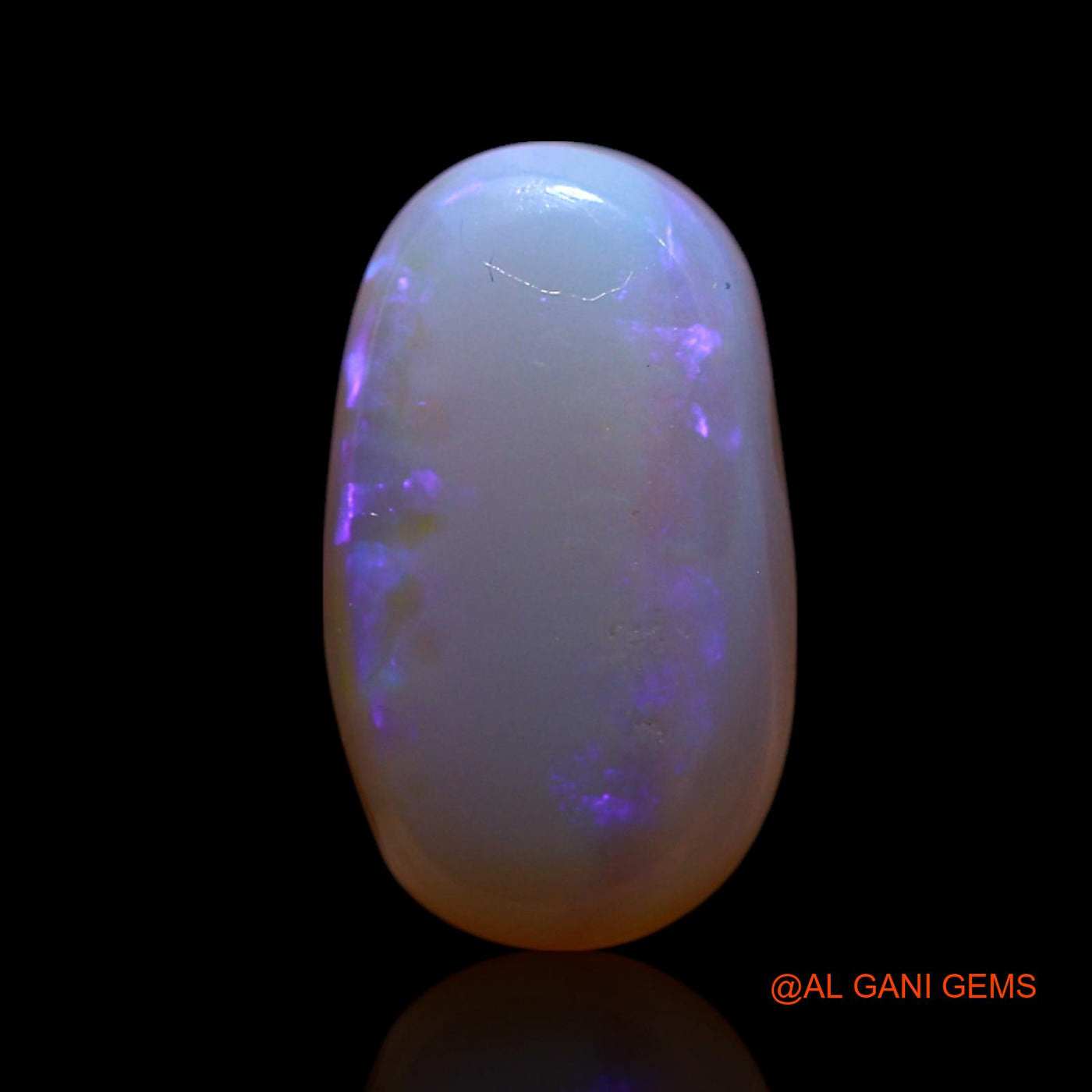 Natural Untreated Fire Opal Loose Gemstone Oval Cabochon From Australia 1.00 Cts 12x6x2 mm AG-718