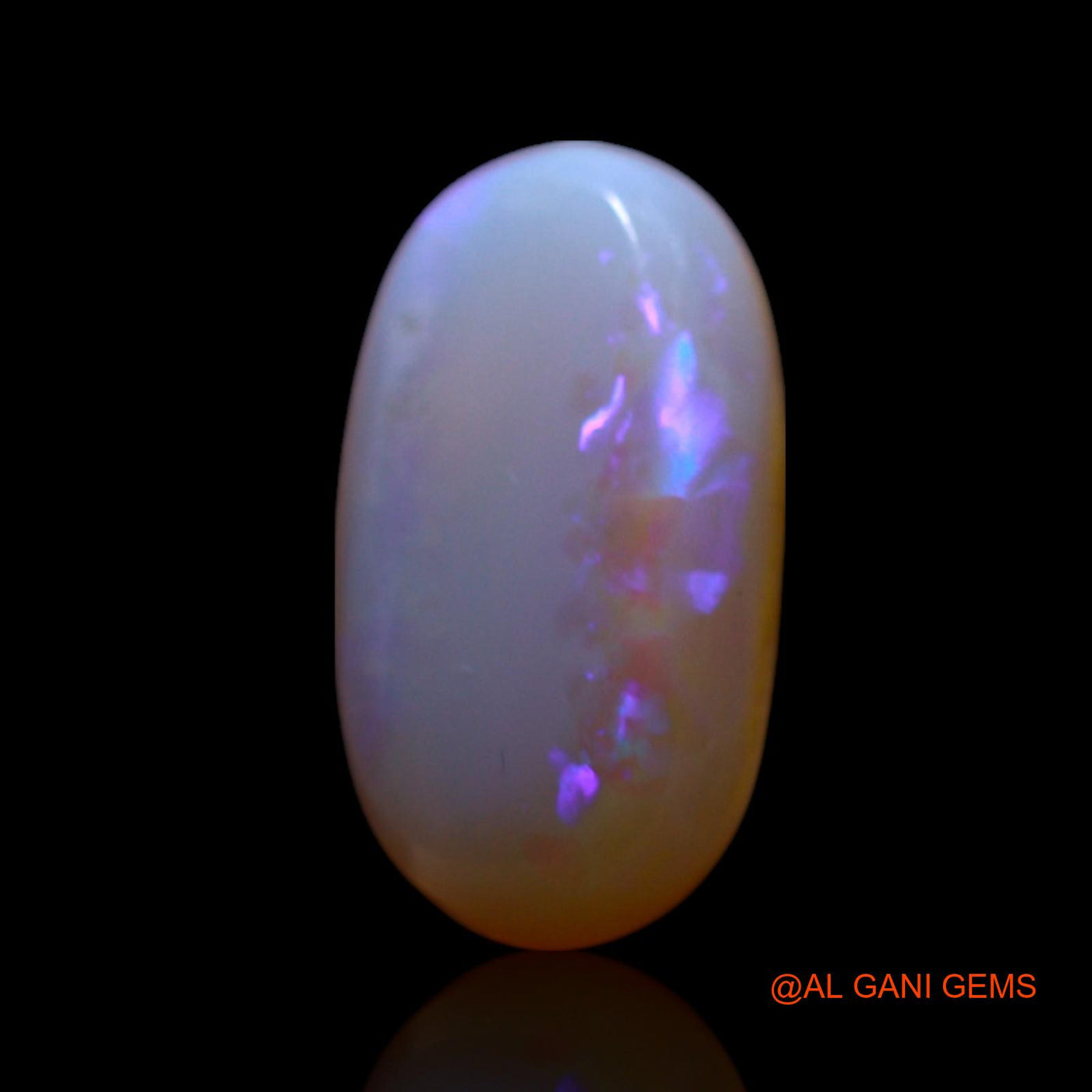 Natural Untreated Fire Opal Loose Gemstone Oval Cabochon From Australia 1.00 Cts 12x6x2 mm AG-718