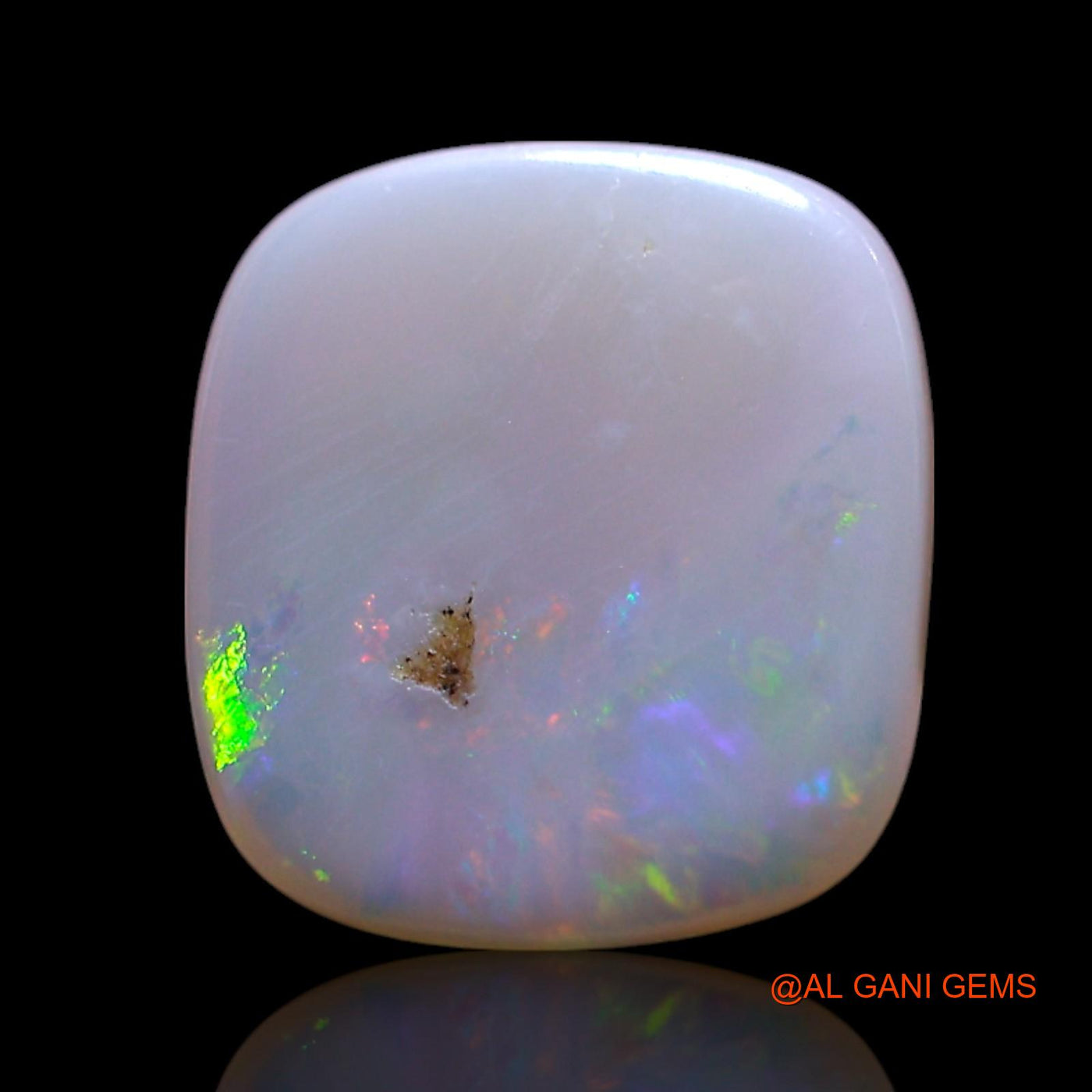 Natural Fire Opal Gemstone 2.00 Cts Loose Oval Cabochon From Australia 10x9x2 mm AG-719