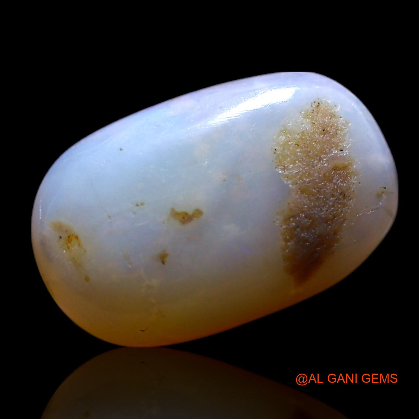2.00 Cts Unheated Australian Fire Opal Loose Gemstone Oval Cabochon Natural 11x7x3 mm AG-720