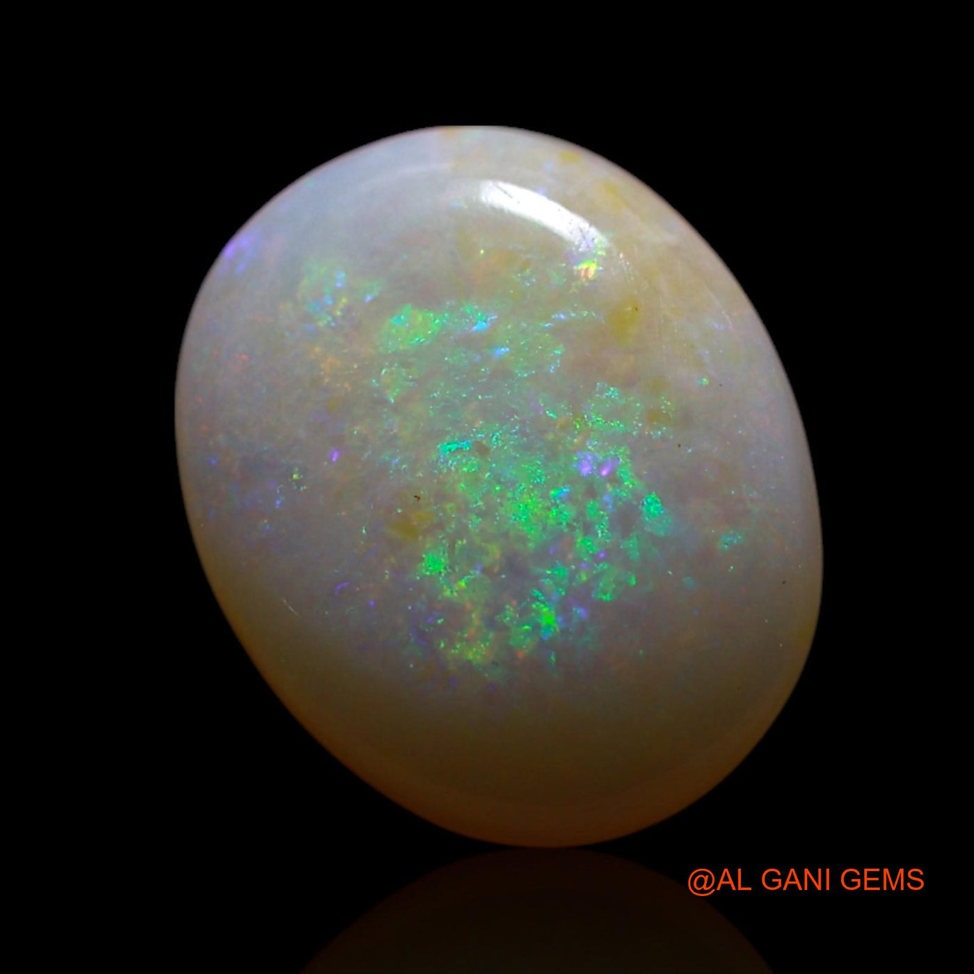 Natural Untreated Fire Opal Loose Gemstone Oval Cabochon From Australia 2.00 Cts 11x9x3 mm AG-721