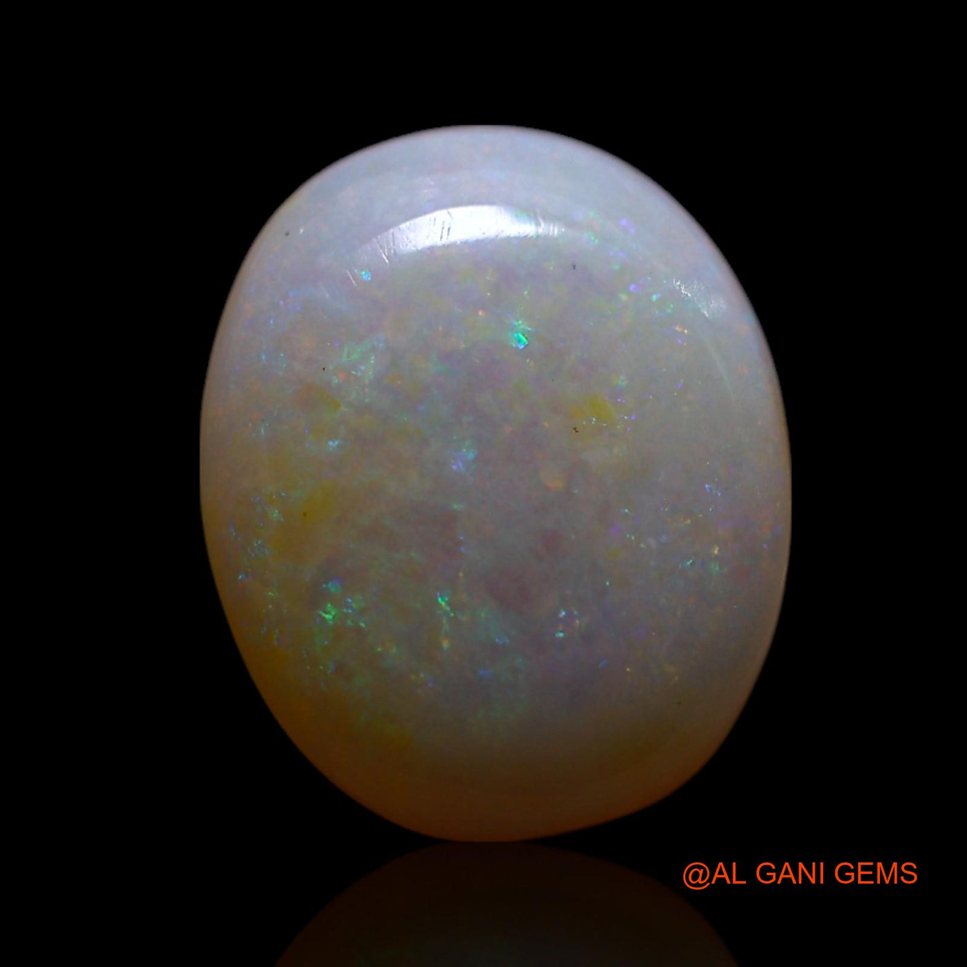 Natural Untreated Fire Opal Loose Gemstone Oval Cabochon From Australia 2.00 Cts 11x9x3 mm AG-721