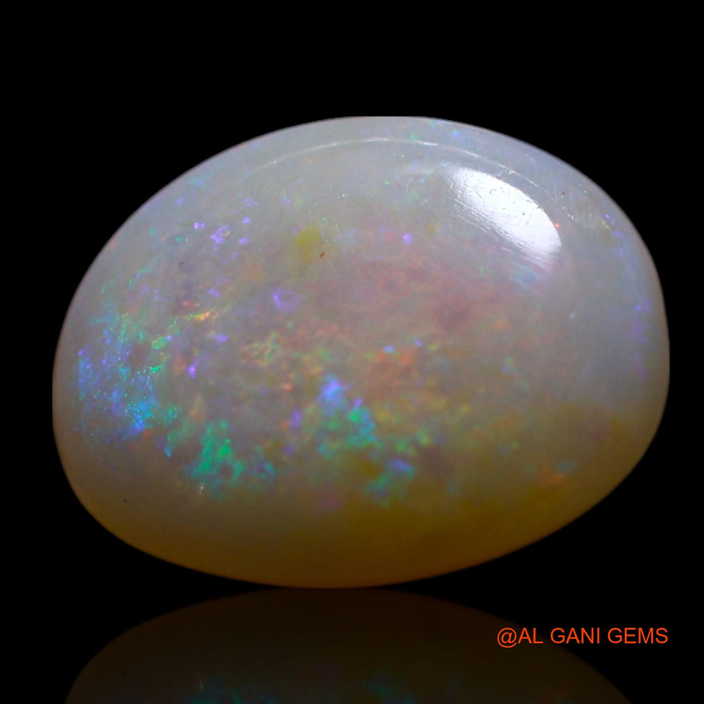 Natural Untreated Fire Opal Loose Gemstone Oval Cabochon From Australia 2.00 Cts 11x9x3 mm AG-721