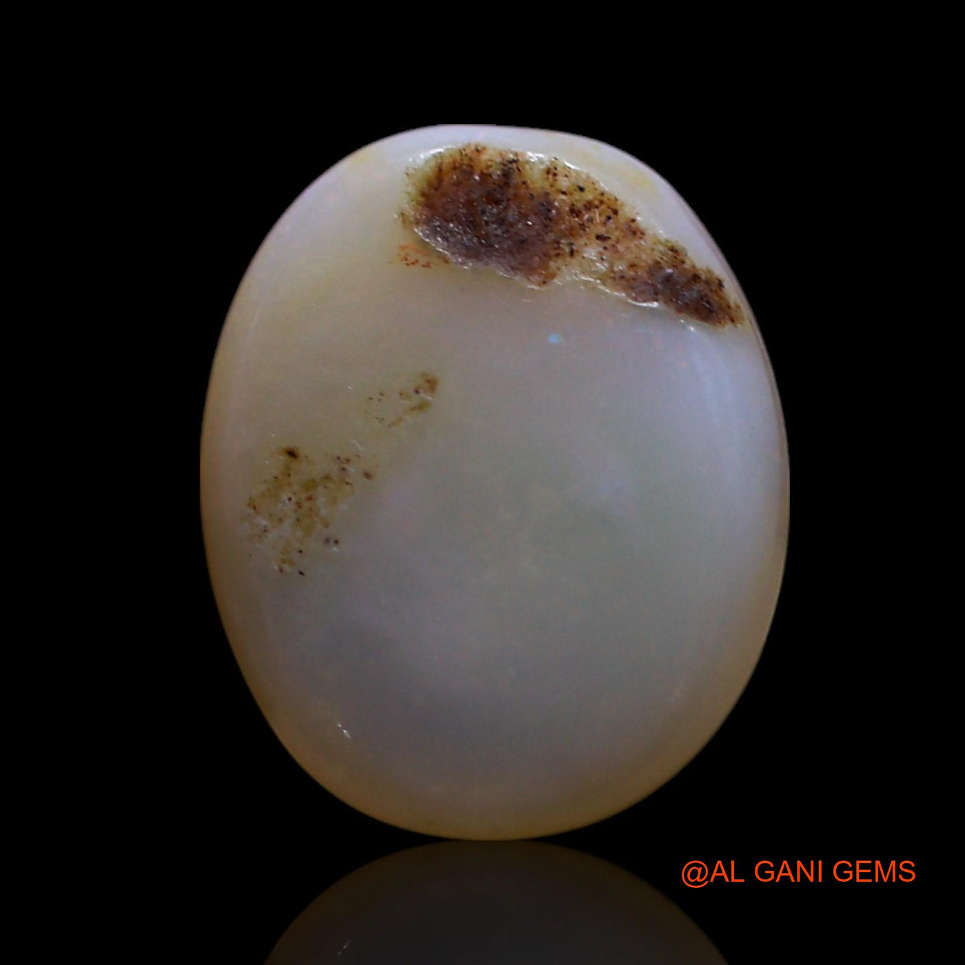 Natural Untreated Fire Opal Loose Gemstone Oval Cabochon From Australia 2.00 Cts 11x9x3 mm AG-721