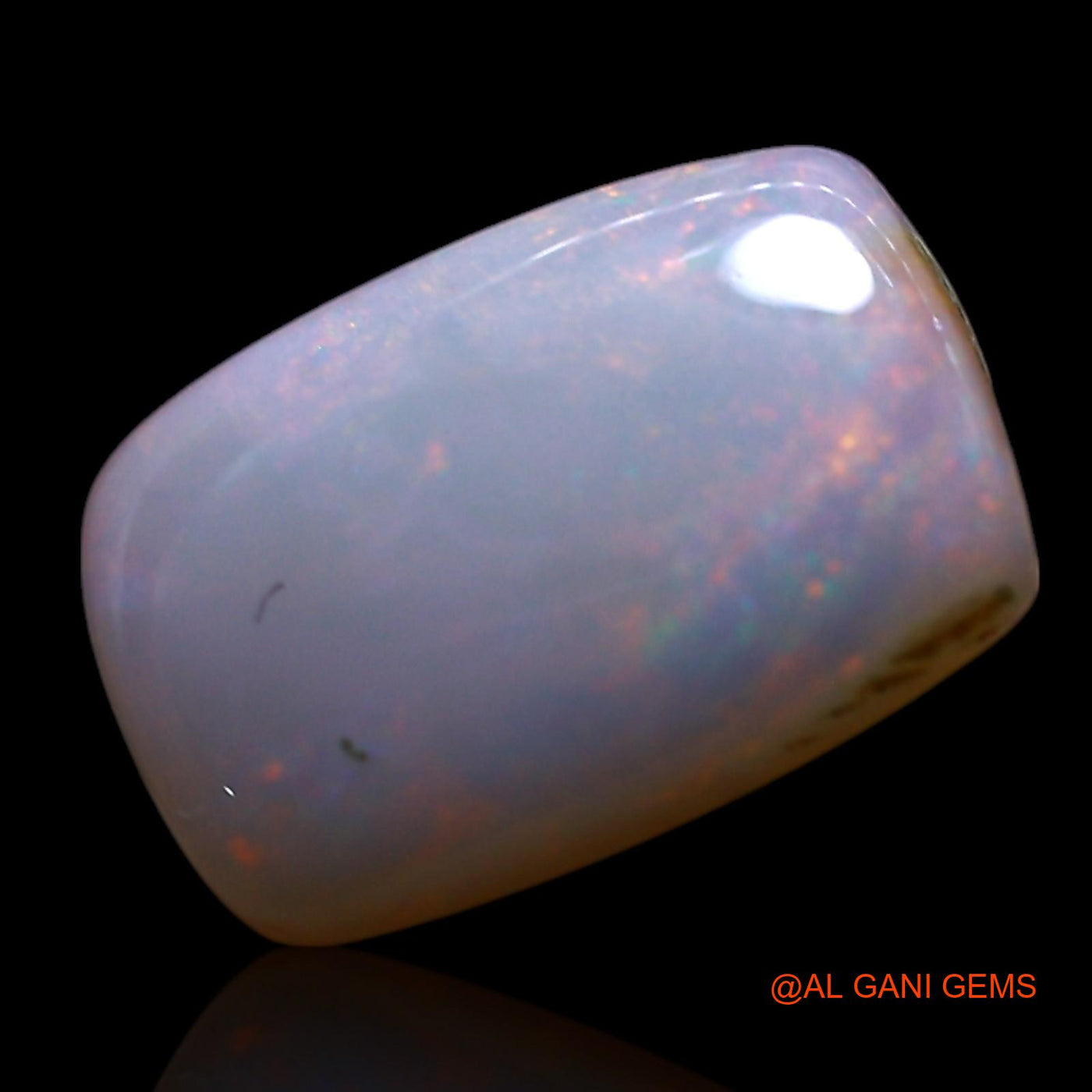 2.00 Cts Natural Australian Fire Opal Square Cabochon Loose Gemstone For Jewelry 10x7x3 mm AG-722