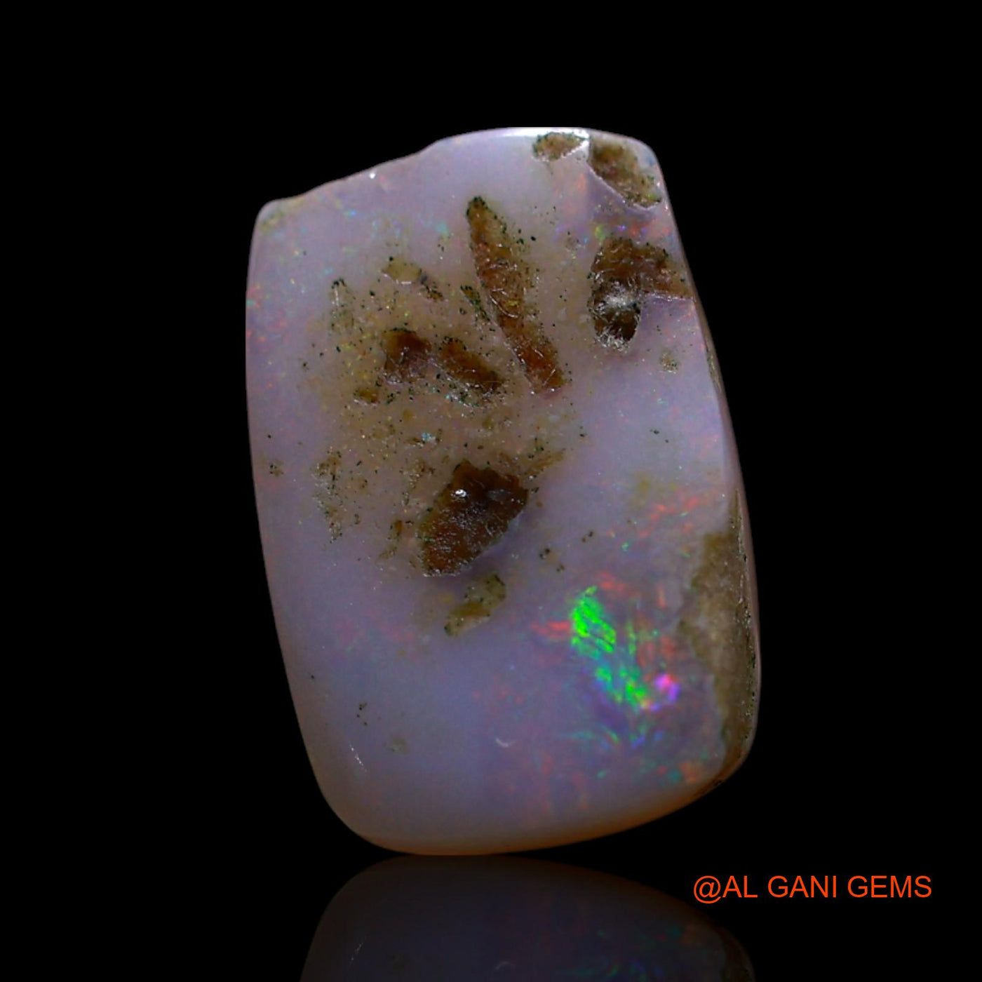 2.00 Cts Natural Australian Fire Opal Square Cabochon Loose Gemstone For Jewelry 10x7x3 mm AG-722