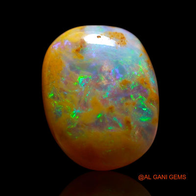 2.00 Cts Natural Australian Fire Opal Loose Gemstone Oval Cabochon 10x8x4 mm AG-725