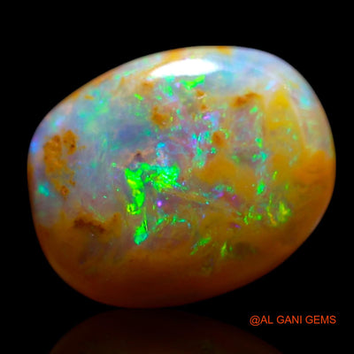 2.00 Cts Natural Australian Fire Opal Loose Gemstone Oval Cabochon 10x8x4 mm AG-725