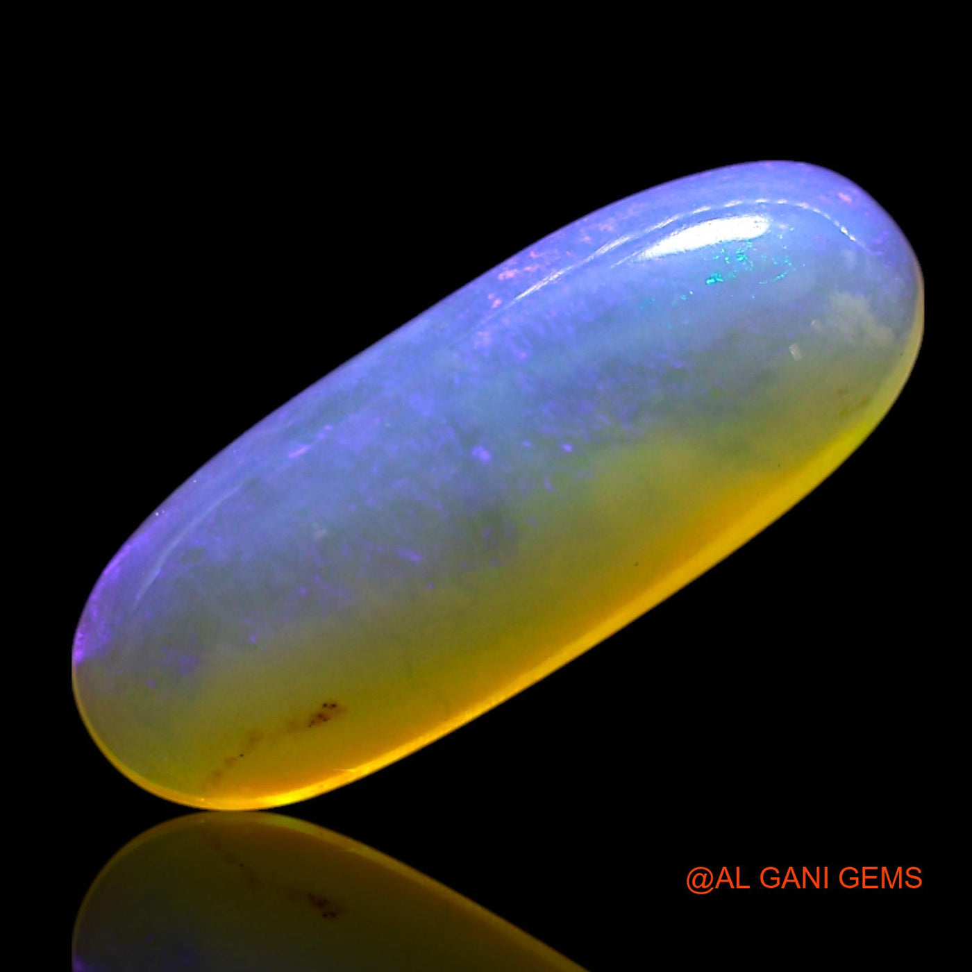 1.50 Cts Natural Australian Fire Opal Oval Cabochon Loose Gemstone For Jewelry 13x5x3 mm AG-728