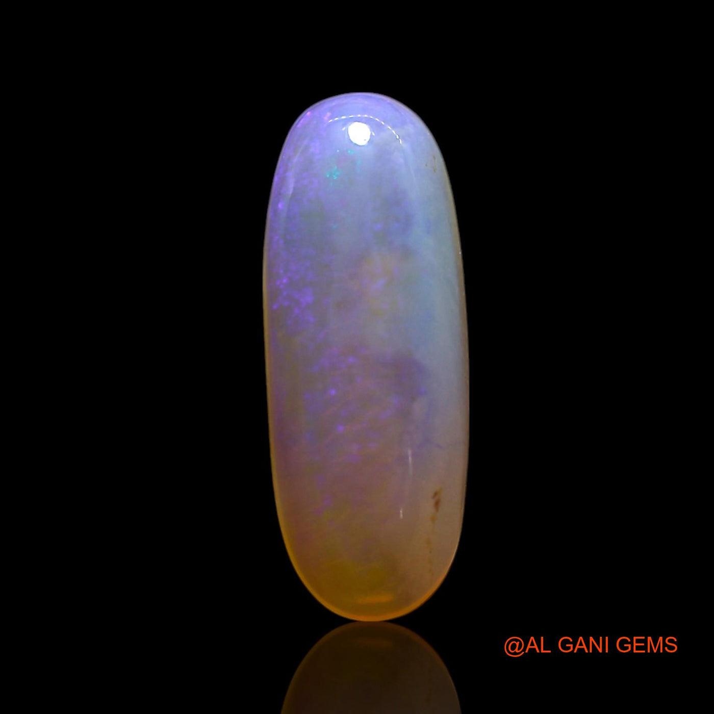 1.50 Cts Natural Australian Fire Opal Oval Cabochon Loose Gemstone For Jewelry 13x5x3 mm AG-728
