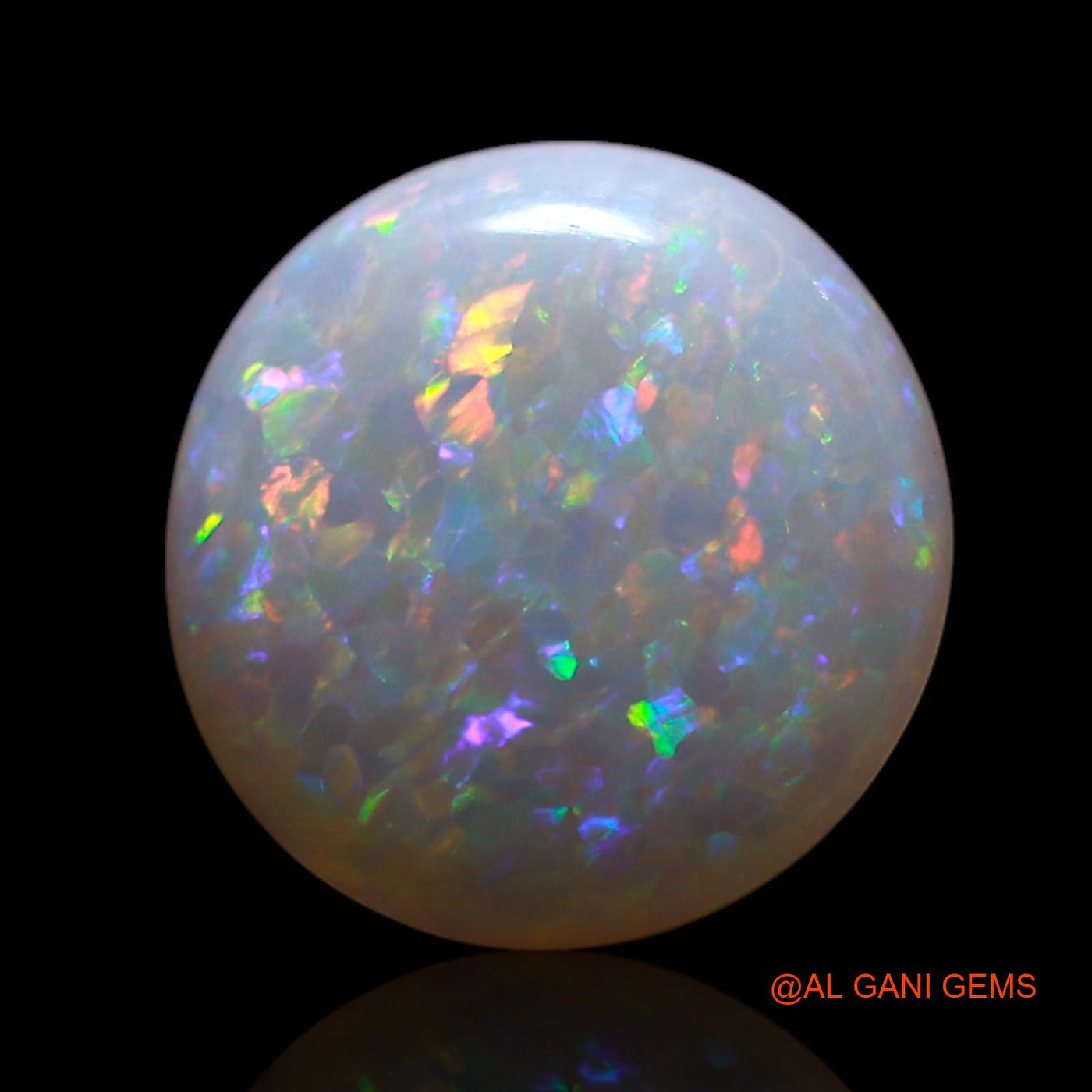 1.50 Cts Natural Australian Fire Opal Loose Gemstone Oval Cabochon 9x9x2 mm AG-731