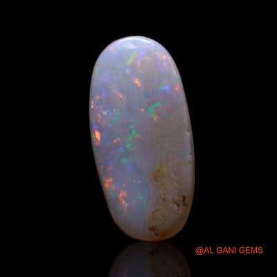 0.90 Cts Natural Australian Fire Opal Loose Gemstone Oval Cabochon 12x6x1 mm AG-732