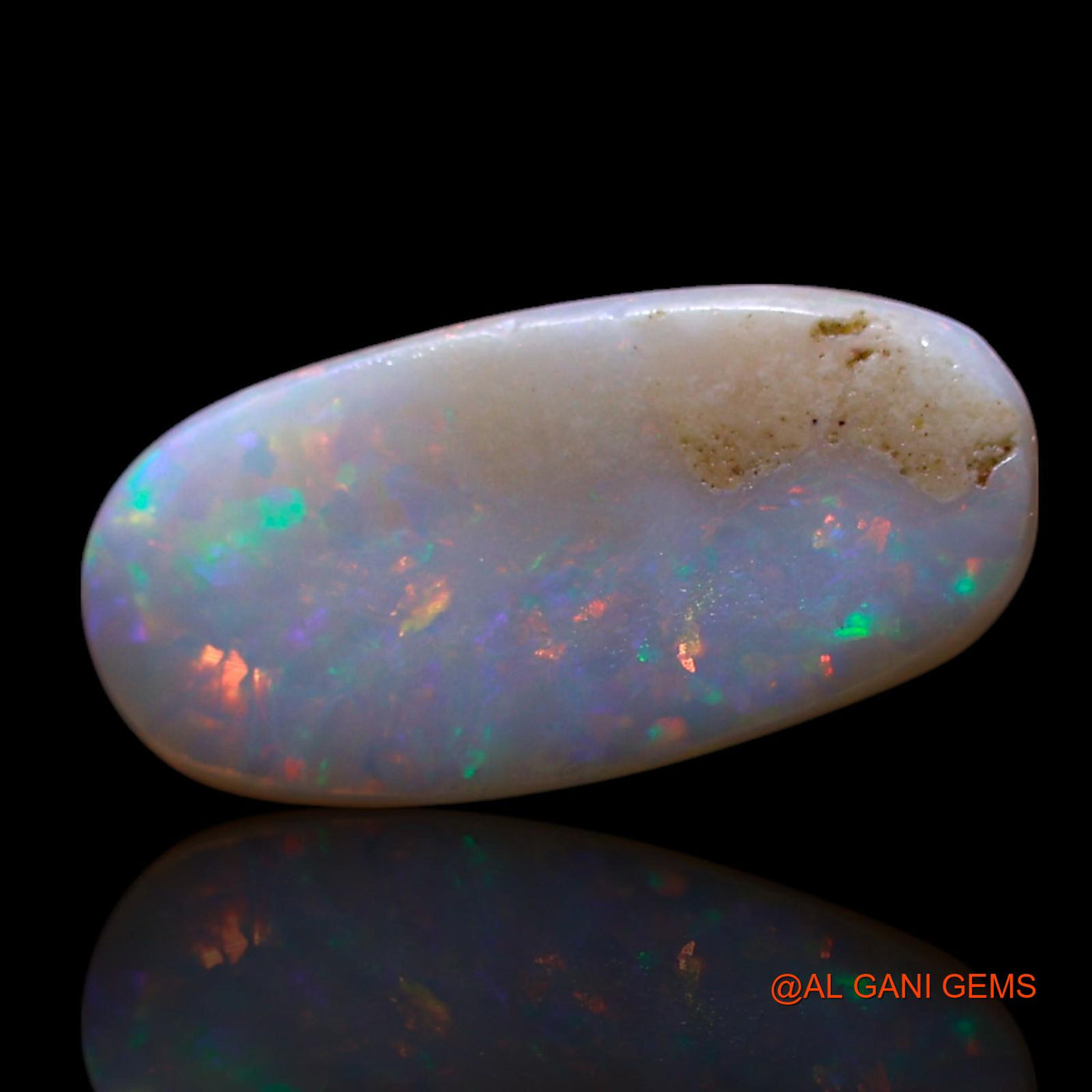 0.90 Cts Natural Australian Fire Opal Loose Gemstone Oval Cabochon 12x6x1 mm AG-732