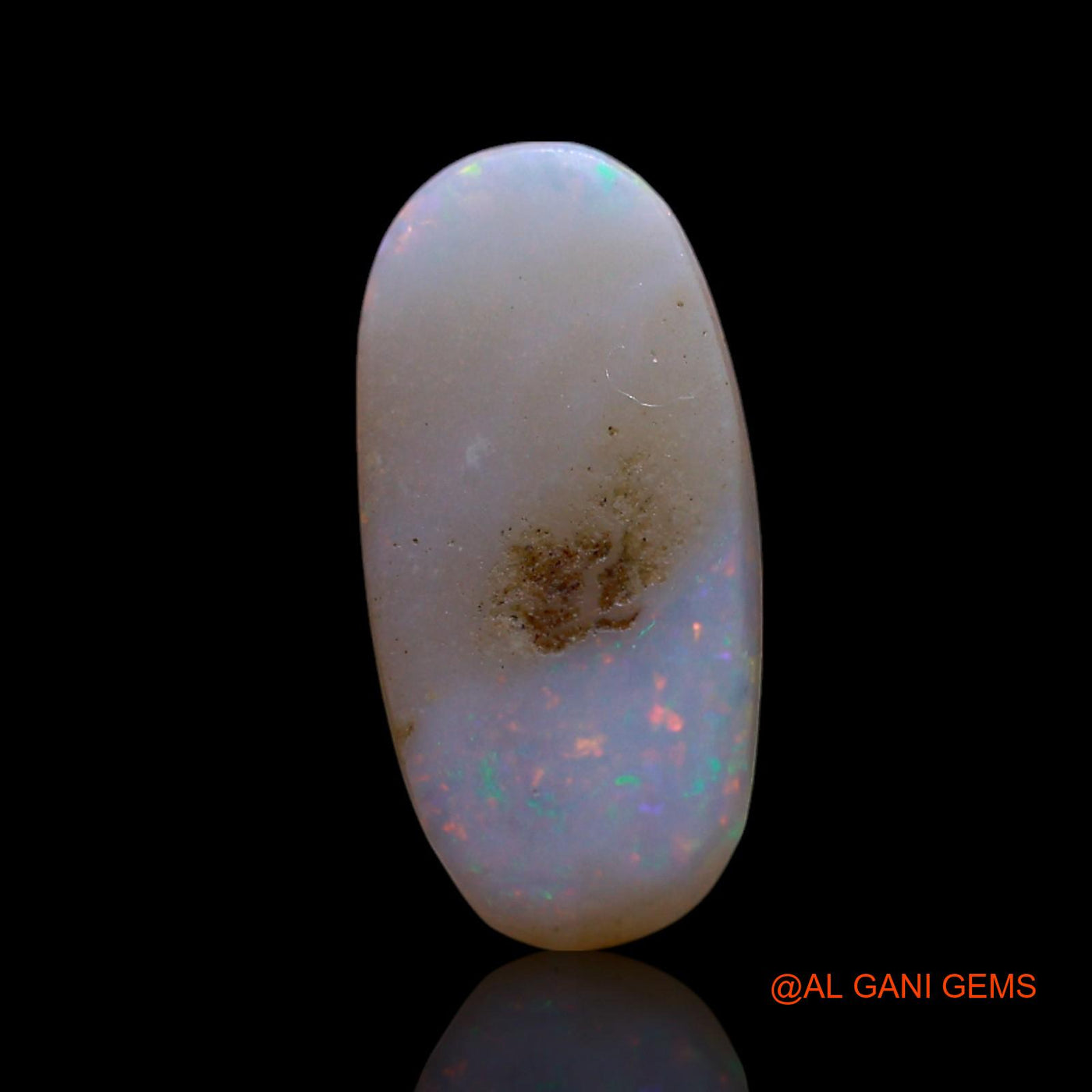 0.90 Cts Natural Australian Fire Opal Loose Gemstone Oval Cabochon 12x6x1 mm AG-732