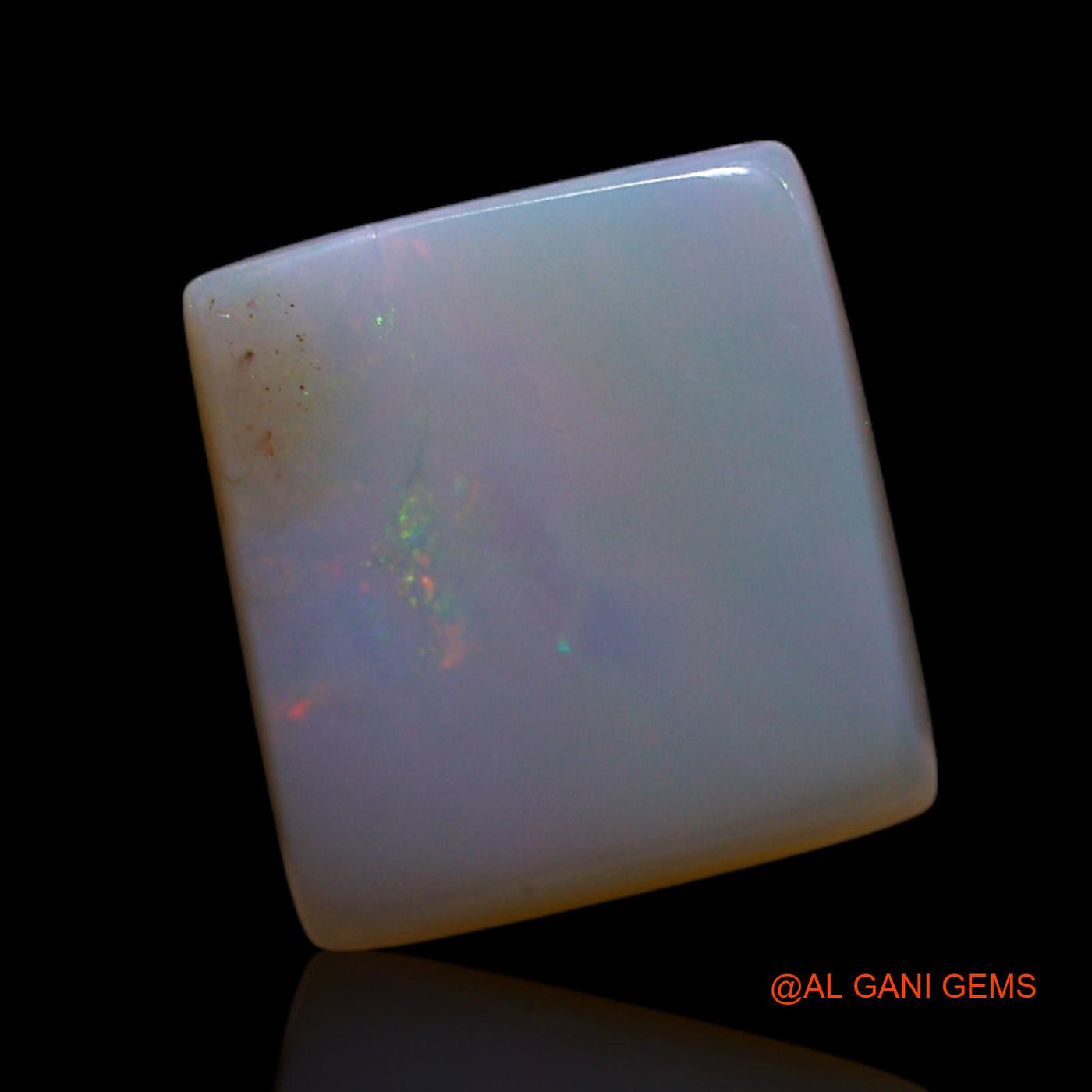 1.20 Cts Natural Australian Fire Opal Loose Gemstone Square Cabochon 9x8x2 mm AG-733