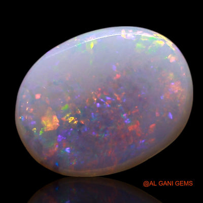 0.90 Cts Natural Australian Fire Opal Oval Cabochon Loose Gemstone For Jewelry 10x8x1 mm AG-735