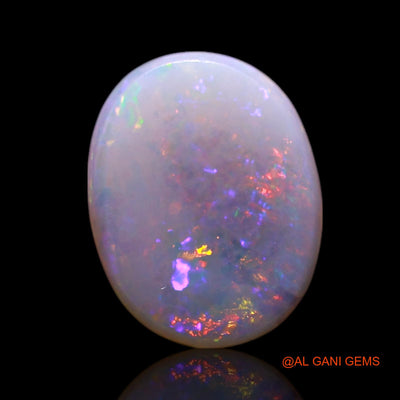 0.90 Cts Natural Australian Fire Opal Oval Cabochon Loose Gemstone For Jewelry 10x8x1 mm AG-735