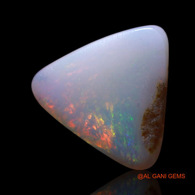 Natural Fire Opal Gemstone 1.50 Cts Loose Trillion Cabochon From Australia 9x9x3 mm AG-736