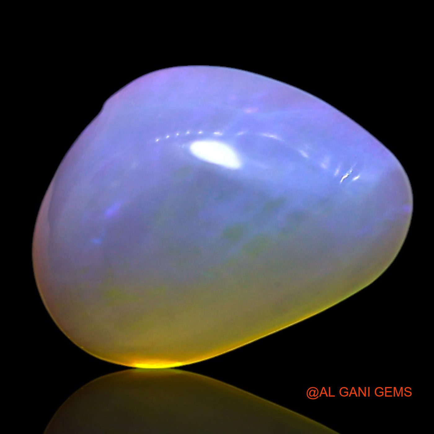 2.00 Cts Natural Australian Fire Opal Fancy Cabochon Loose Gemstone For Jewelry 11x7x4 mm AG-737