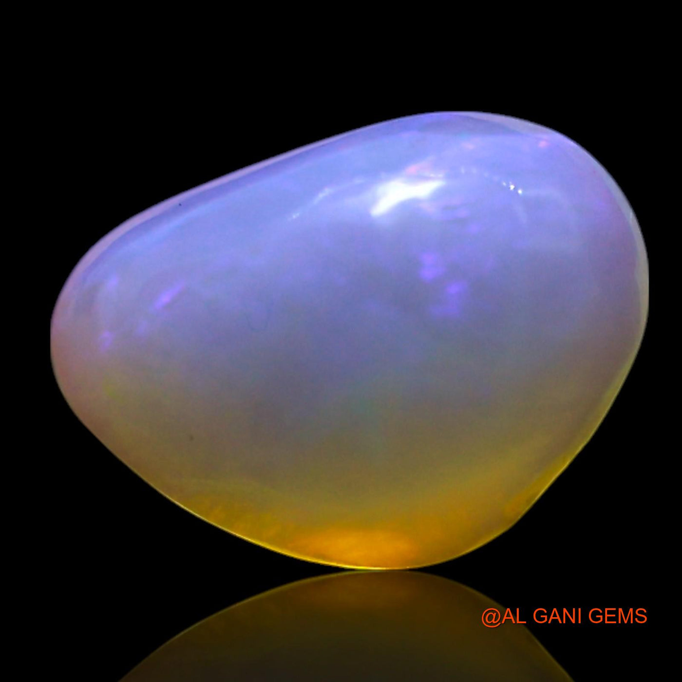 2.00 Cts Natural Australian Fire Opal Fancy Cabochon Loose Gemstone For Jewelry 11x7x4 mm AG-737