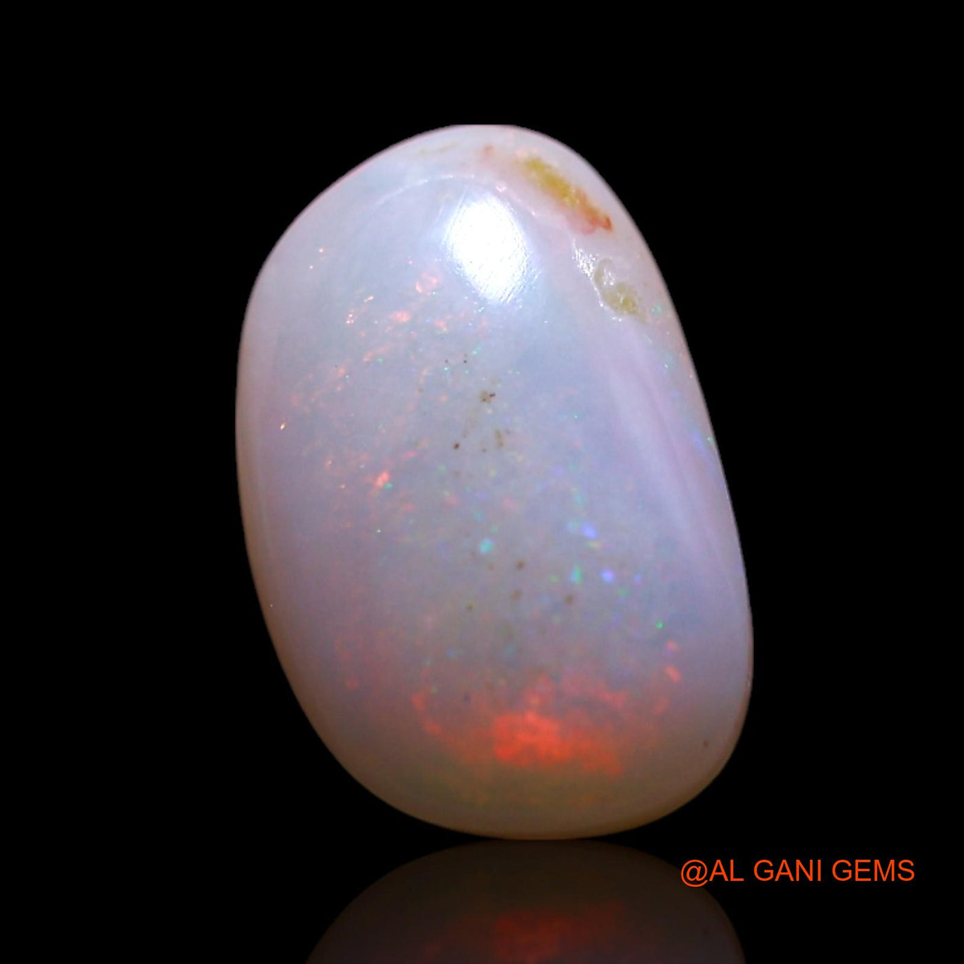 1.50 Cts Natural Australian Fire Opal Loose Gemstone Oval Cabochon 10x6x3 mm AG-738