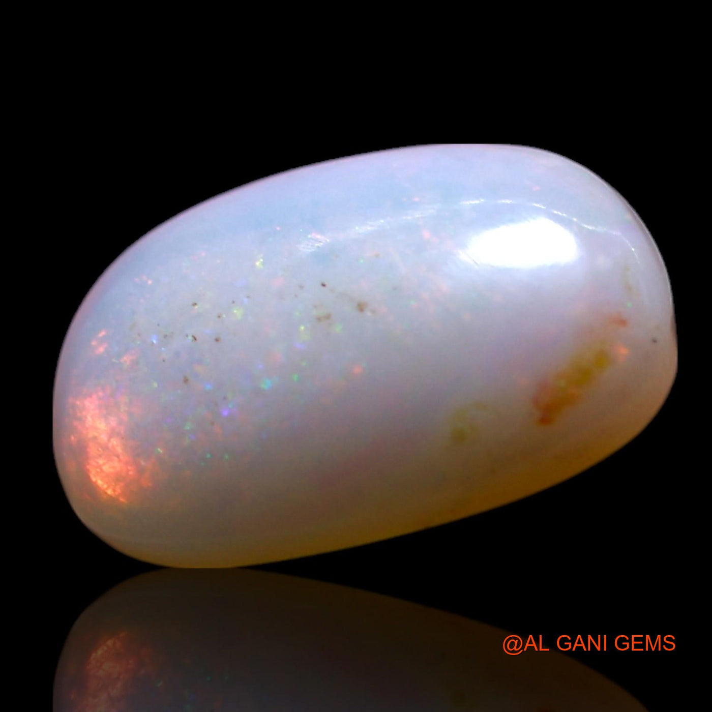 1.50 Cts Natural Australian Fire Opal Loose Gemstone Oval Cabochon 10x6x3 mm AG-738