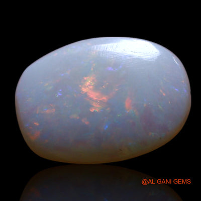 Natural Untreated Fire Opal Loose Gemstone Oval Cabochon From Australia 1.00 Cts 10x7x2 mm AG-739