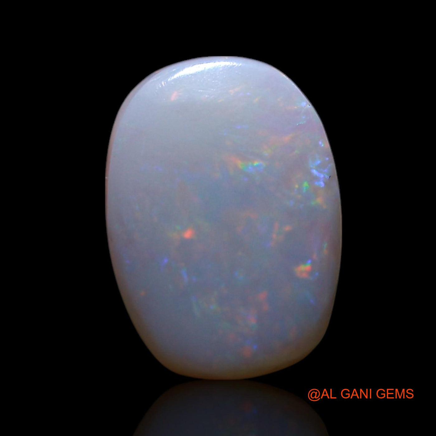Natural Untreated Fire Opal Loose Gemstone Oval Cabochon From Australia 1.00 Cts 10x7x2 mm AG-739