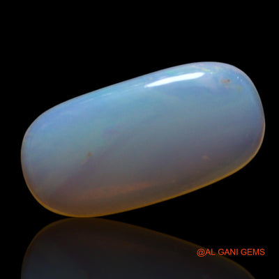 Natural Fire Opal Gemstone 1.50 Cts Loose Oval Cabochon From Australia 12x6x2 mm AG-73