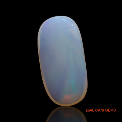 Natural Fire Opal Gemstone 1.50 Cts Loose Oval Cabochon From Australia 12x6x2 mm AG-73