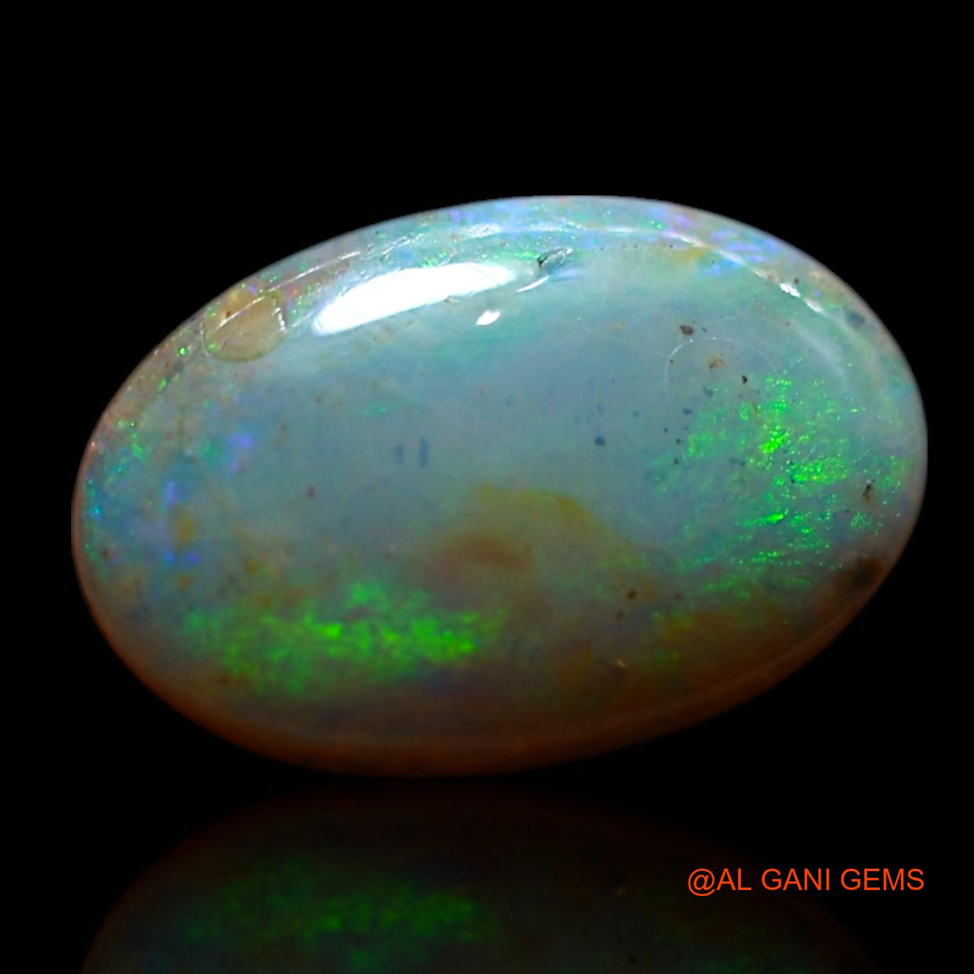 1.30 Cts Natural Australian Fire Opal Loose Gemstone Oval Cabochon 10x6x3 mm AG-740