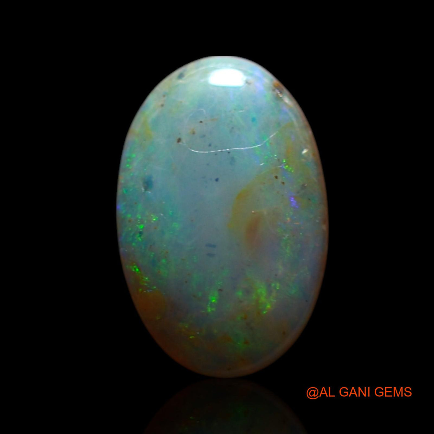 1.30 Cts Natural Australian Fire Opal Loose Gemstone Oval Cabochon 10x6x3 mm AG-740