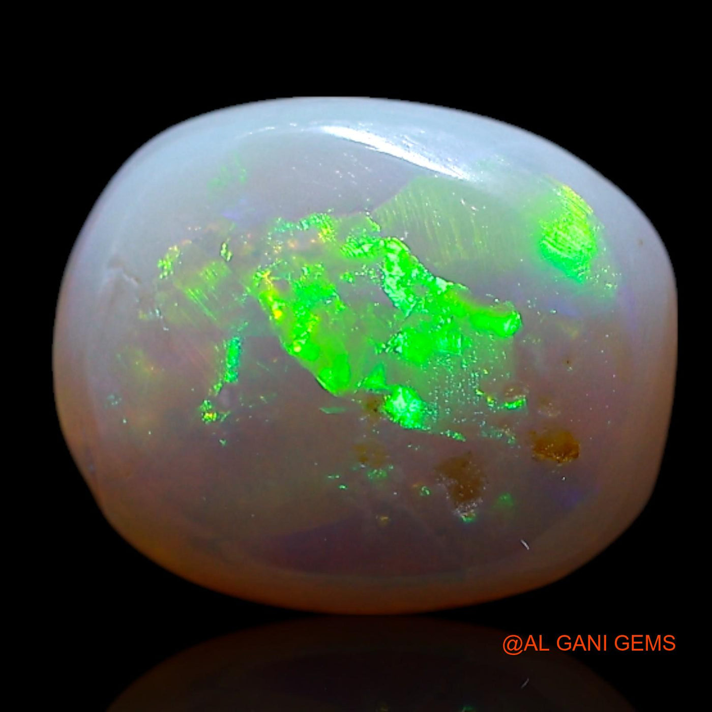 2.00 Cts Natural Australian Fire Opal Loose Gemstone Oval Cabochon 9x7x4 mm AG-741
