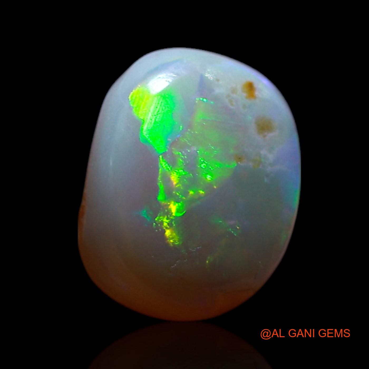 2.00 Cts Natural Australian Fire Opal Loose Gemstone Oval Cabochon 9x7x4 mm AG-741