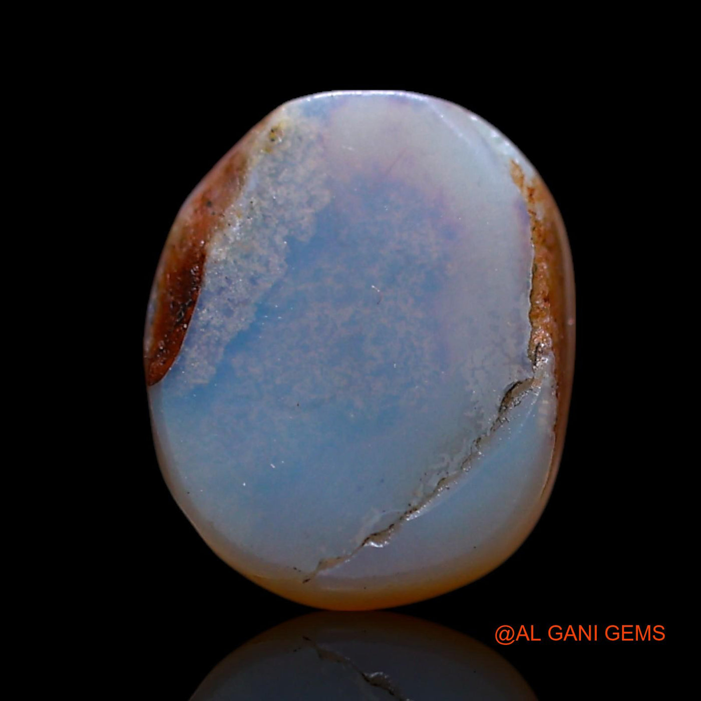 2.00 Cts Natural Australian Fire Opal Loose Gemstone Oval Cabochon 9x7x4 mm AG-741
