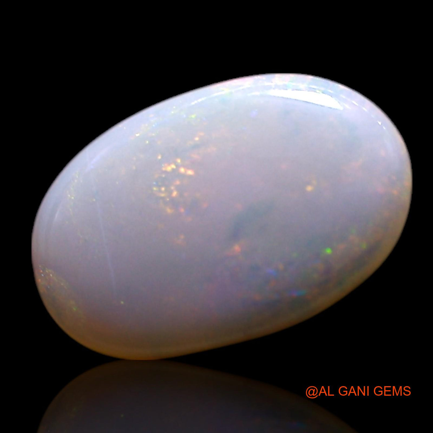 0.90 Cts Unheated Australian Fire Opal Loose Gemstone Oval Cabochon Natural 9x6x2 mm AG-745