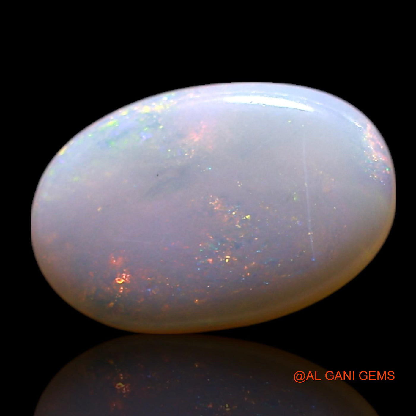 0.90 Cts Unheated Australian Fire Opal Loose Gemstone Oval Cabochon Natural 9x6x2 mm AG-745