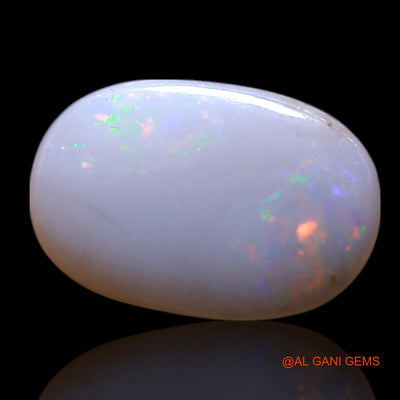 0.65 Cts Unheated Australian Fire Opal Loose Gemstone Oval Cabochon Natural 9x6x1 mm AG-746