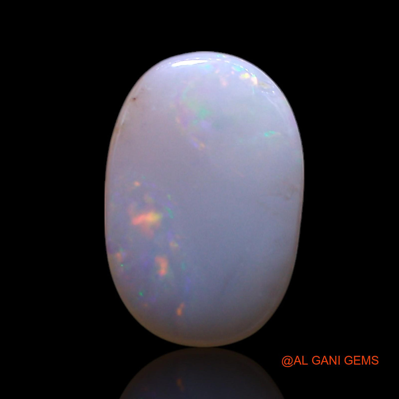 0.65 Cts Unheated Australian Fire Opal Loose Gemstone Oval Cabochon Natural 9x6x1 mm AG-746
