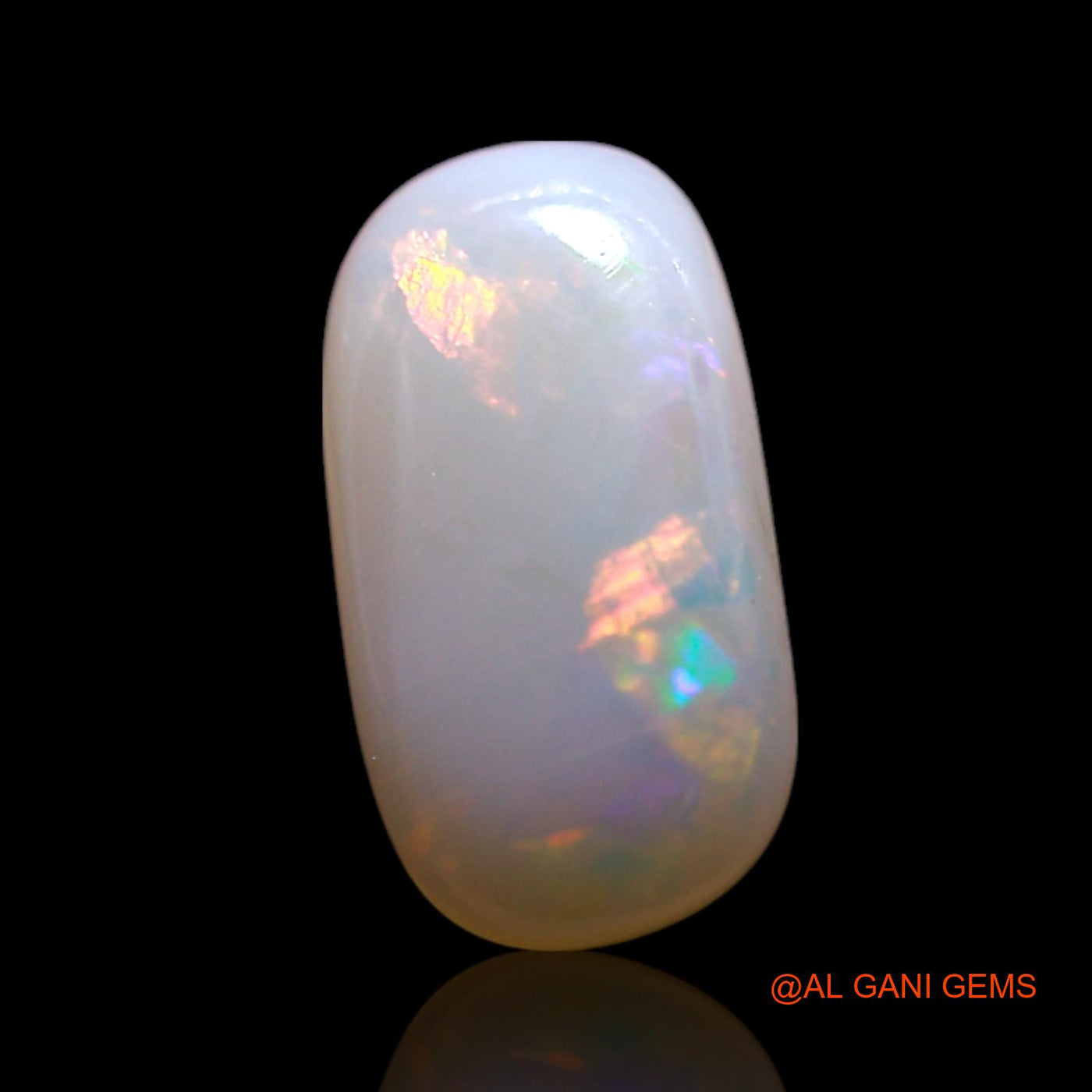 1.00 Cts Natural Australian Fire Opal Loose Gemstone Oval Cabochon 10x5x2 mm AG-747