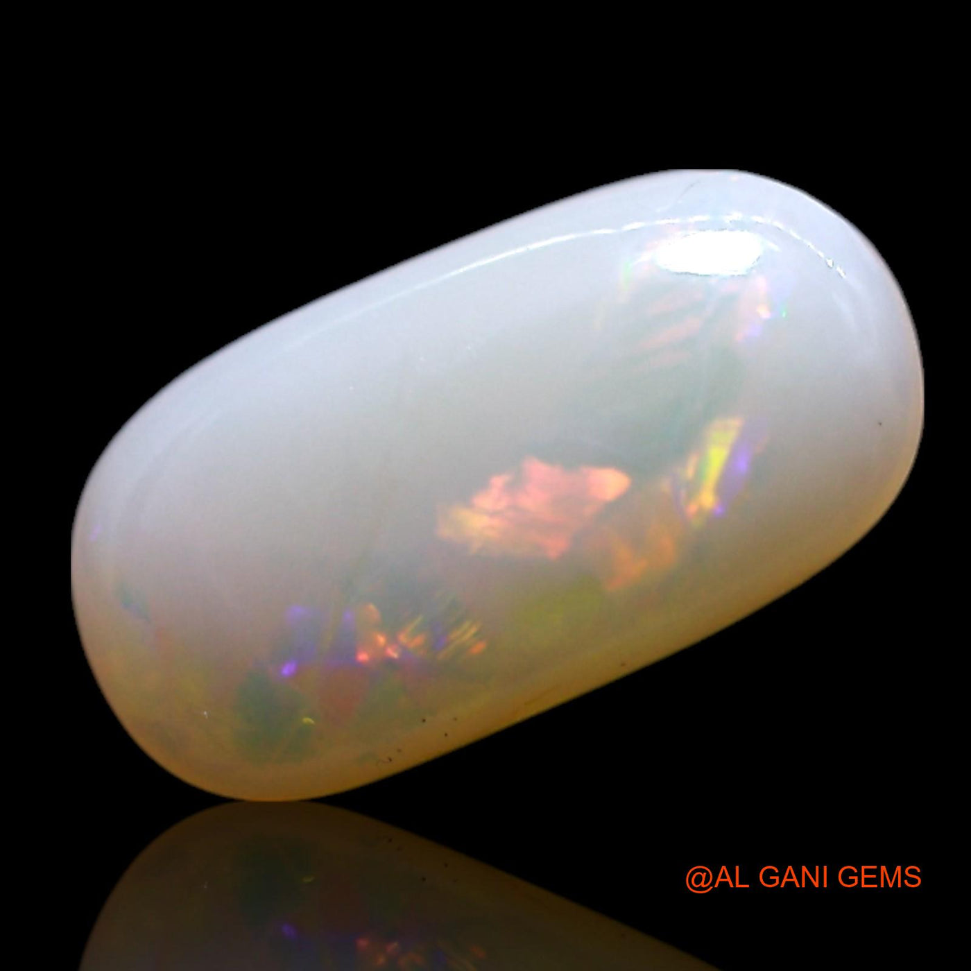 1.00 Cts Natural Australian Fire Opal Loose Gemstone Oval Cabochon 10x5x2 mm AG-747