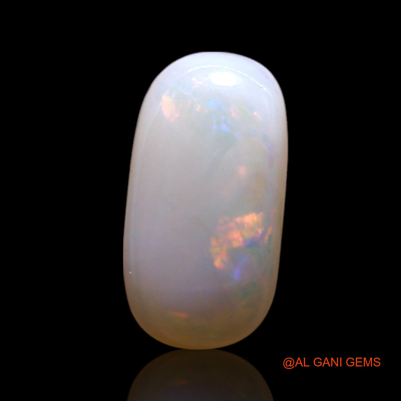 1.00 Cts Natural Australian Fire Opal Loose Gemstone Oval Cabochon 10x5x2 mm AG-747