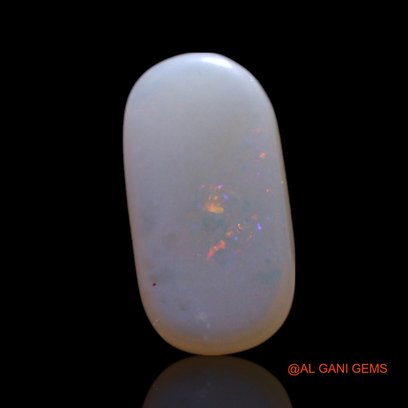 1.00 Cts Natural Australian Fire Opal Loose Gemstone Oval Cabochon 10x5x2 mm AG-747