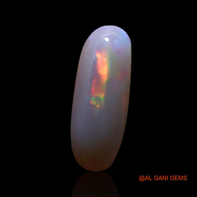 Natural Untreated Fire Opal Loose Gemstone Fancy Cabochon From Australia 0.75 Cts 10x4x2 mm AG-749