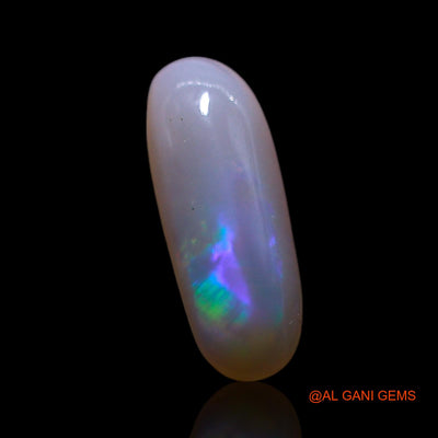 Natural Untreated Fire Opal Loose Gemstone Fancy Cabochon From Australia 0.75 Cts 10x4x2 mm AG-749
