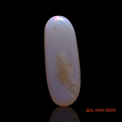Natural Untreated Fire Opal Loose Gemstone Fancy Cabochon From Australia 0.75 Cts 10x4x2 mm AG-749