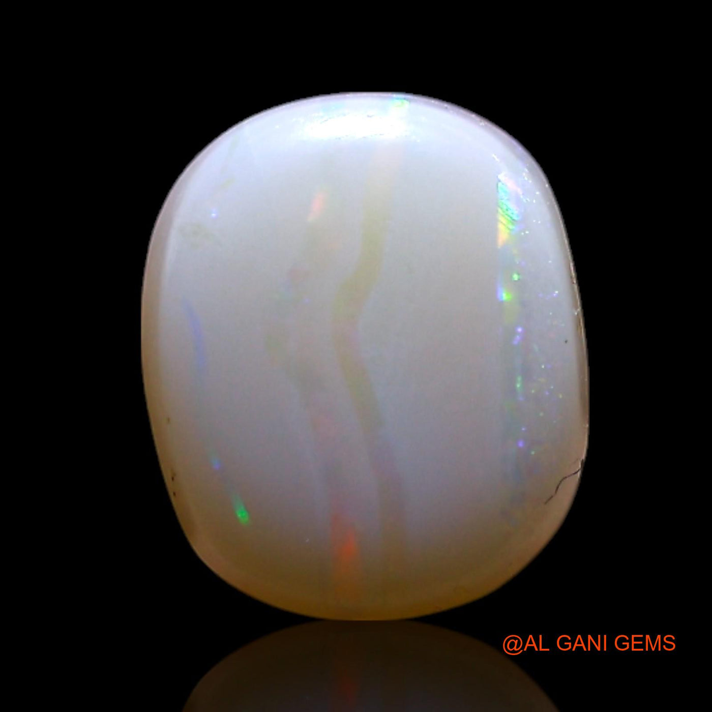 1.00 Cts Unheated Australian Fire Opal Loose Gemstone Oval Cabochon Natural 7x6x4 mm AG-750