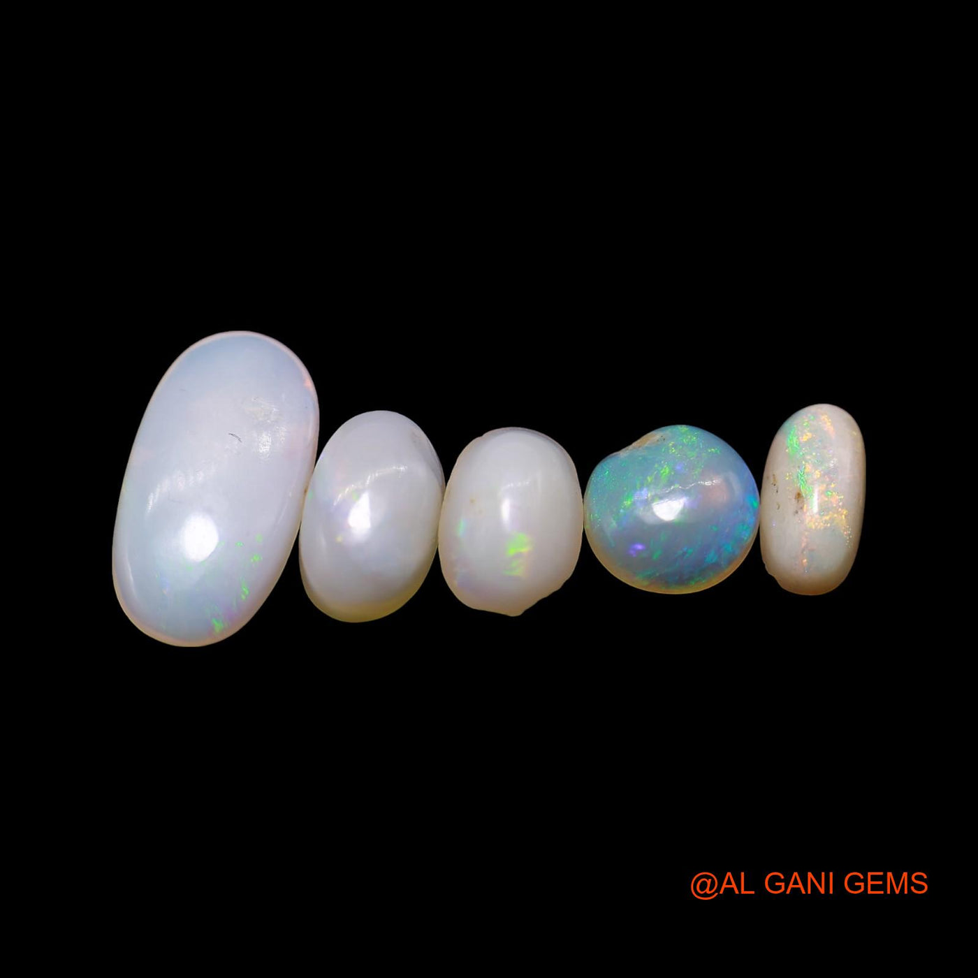 3.00 Cts Natural Australian Fire Opal Mix Shape Cabochon 5 Pcs Wholesale Lot Loose Gemstone 3X7X2 TO 6X12X2 MM AG-756